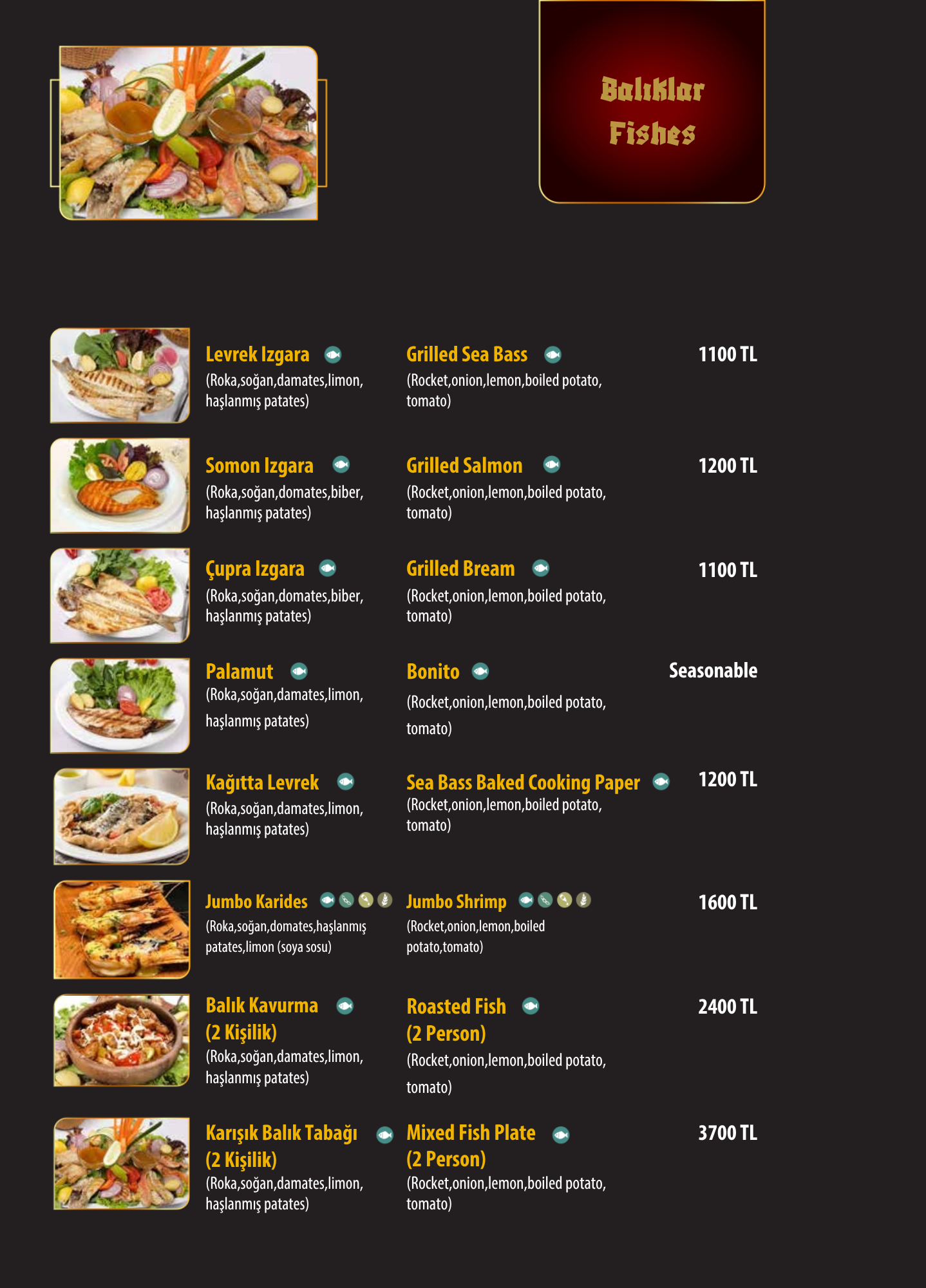 Menu Page 6