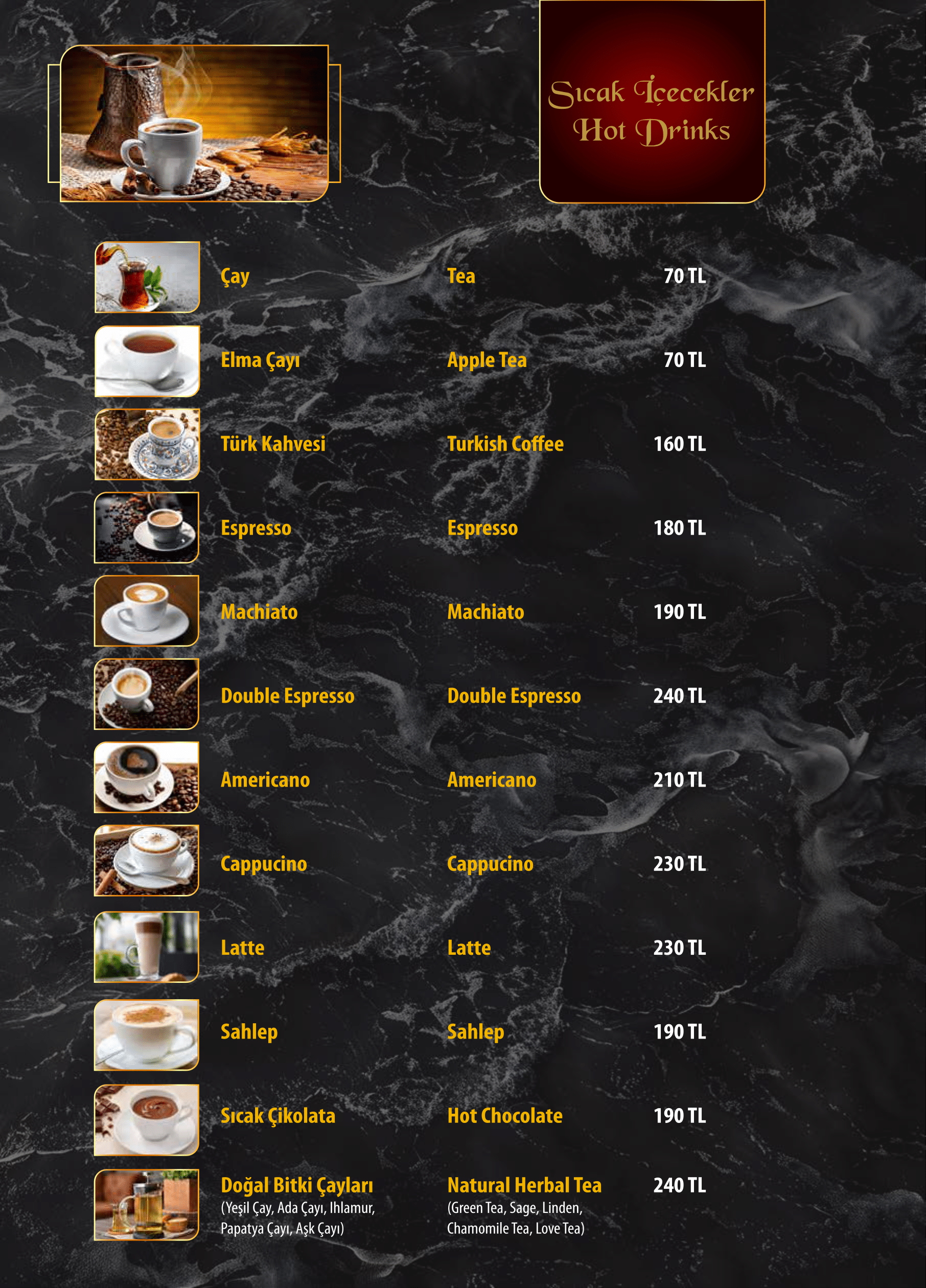 Menu Page 13