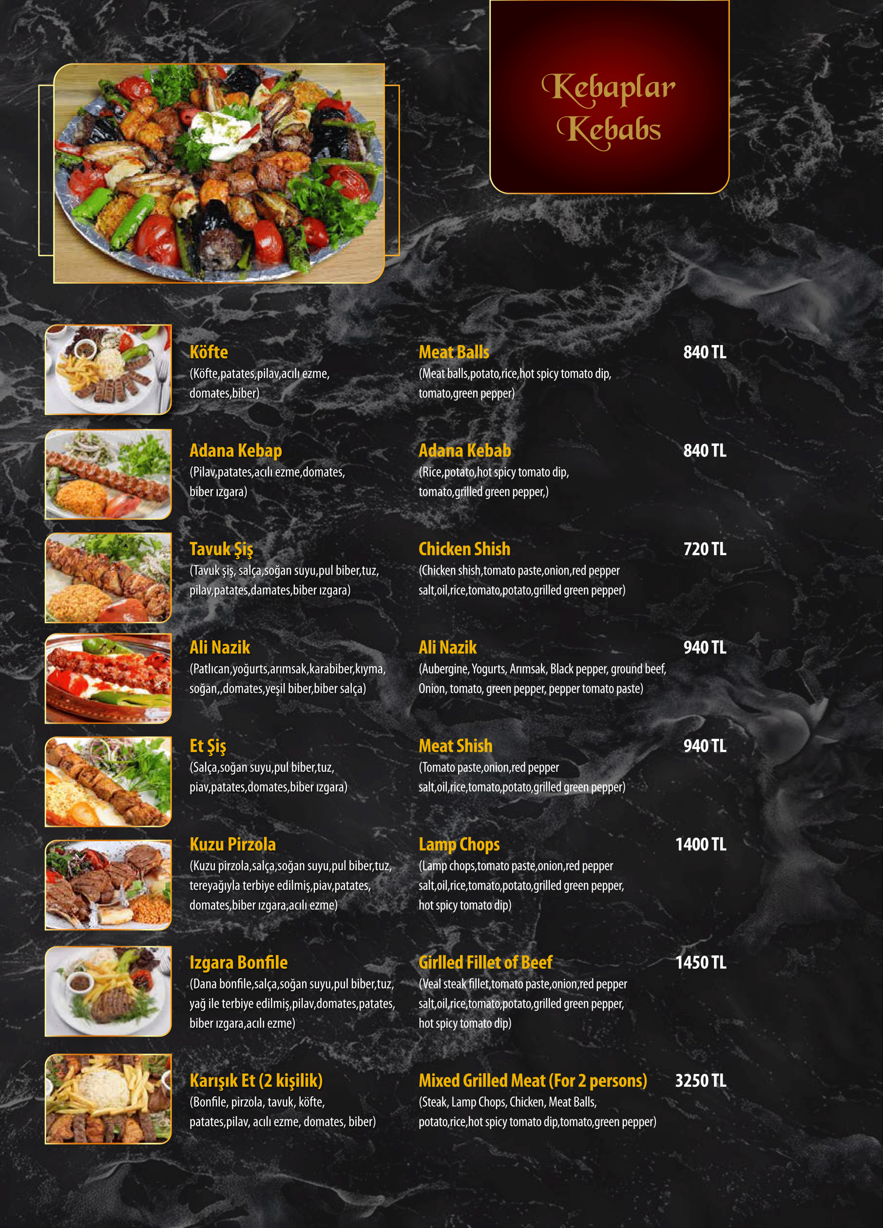 Menu Page 5