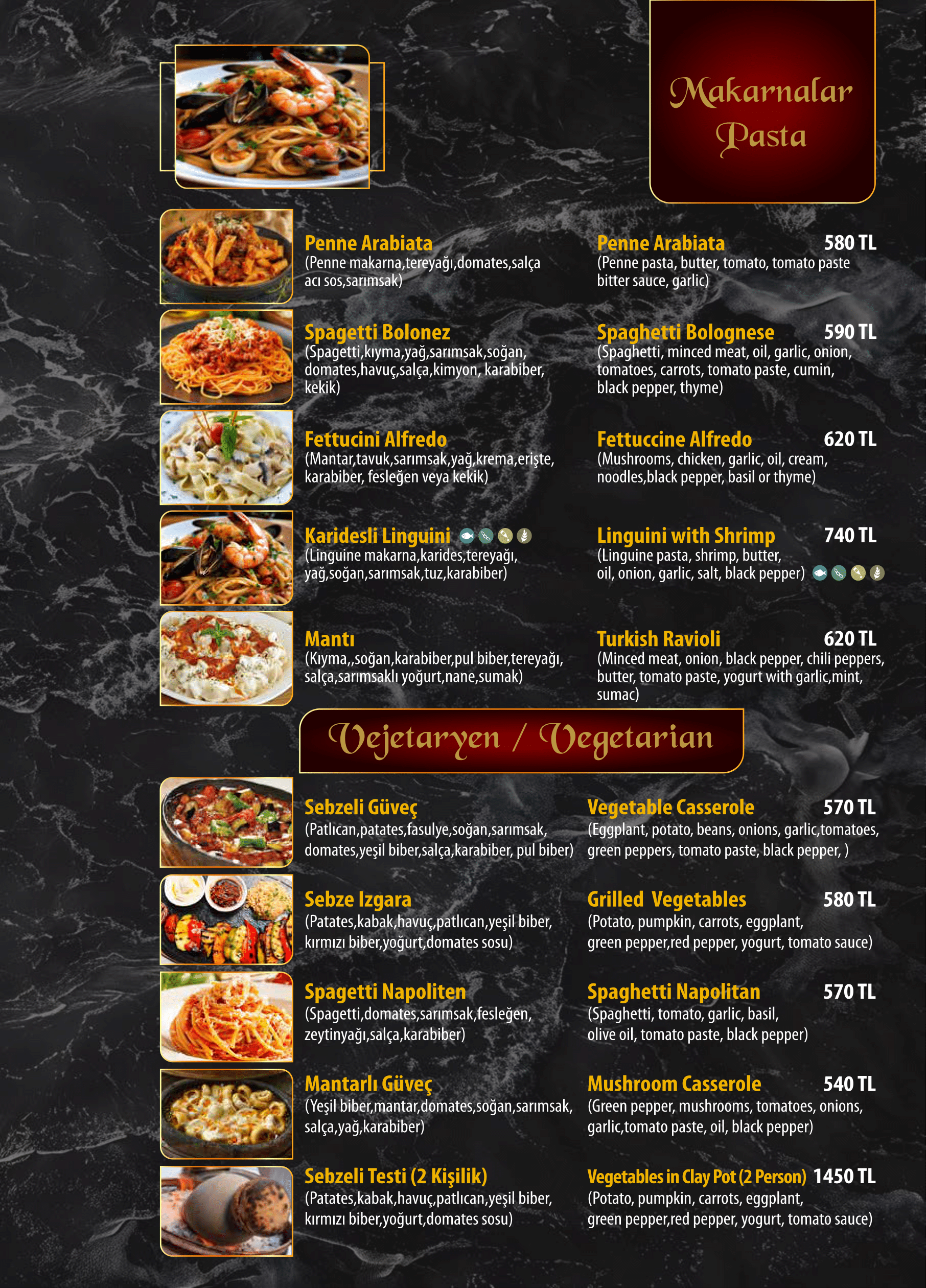 Menu Page 8